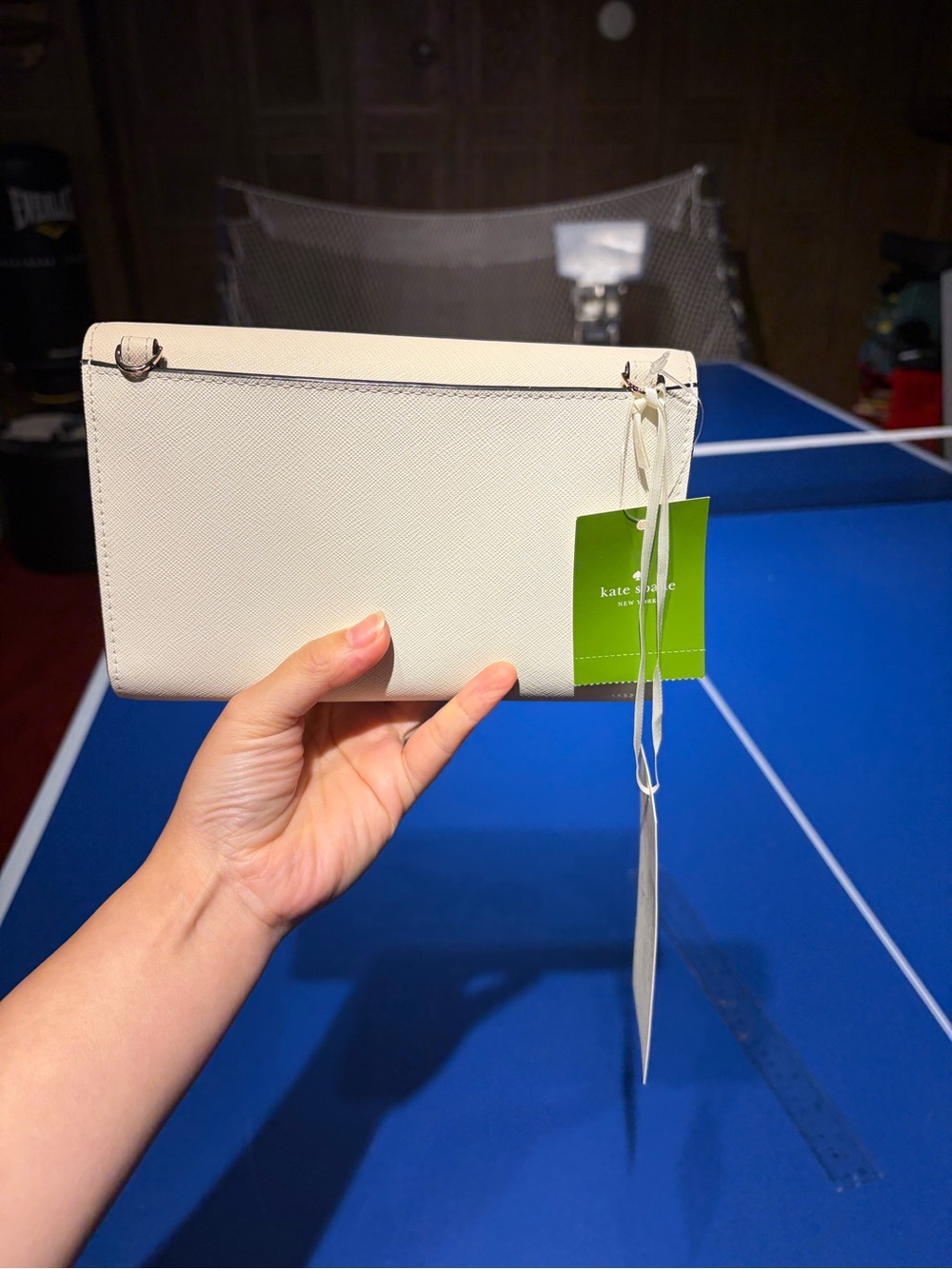 kate spade two-tone beige and cream flap wallet - Picture 7 of 8
